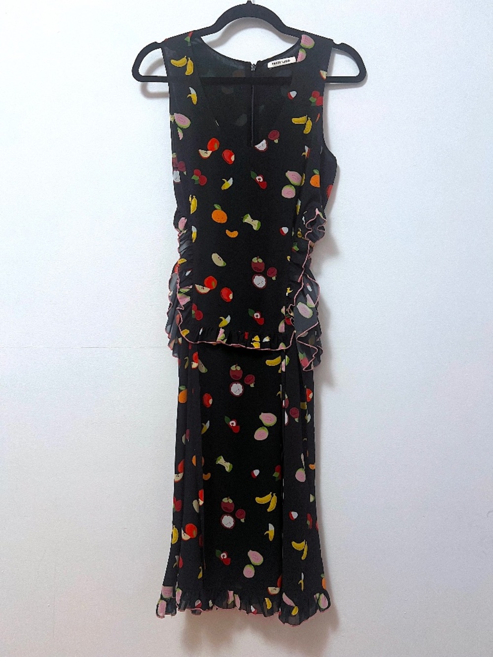 Sandy Liang Fruit Print "Guava" Dress